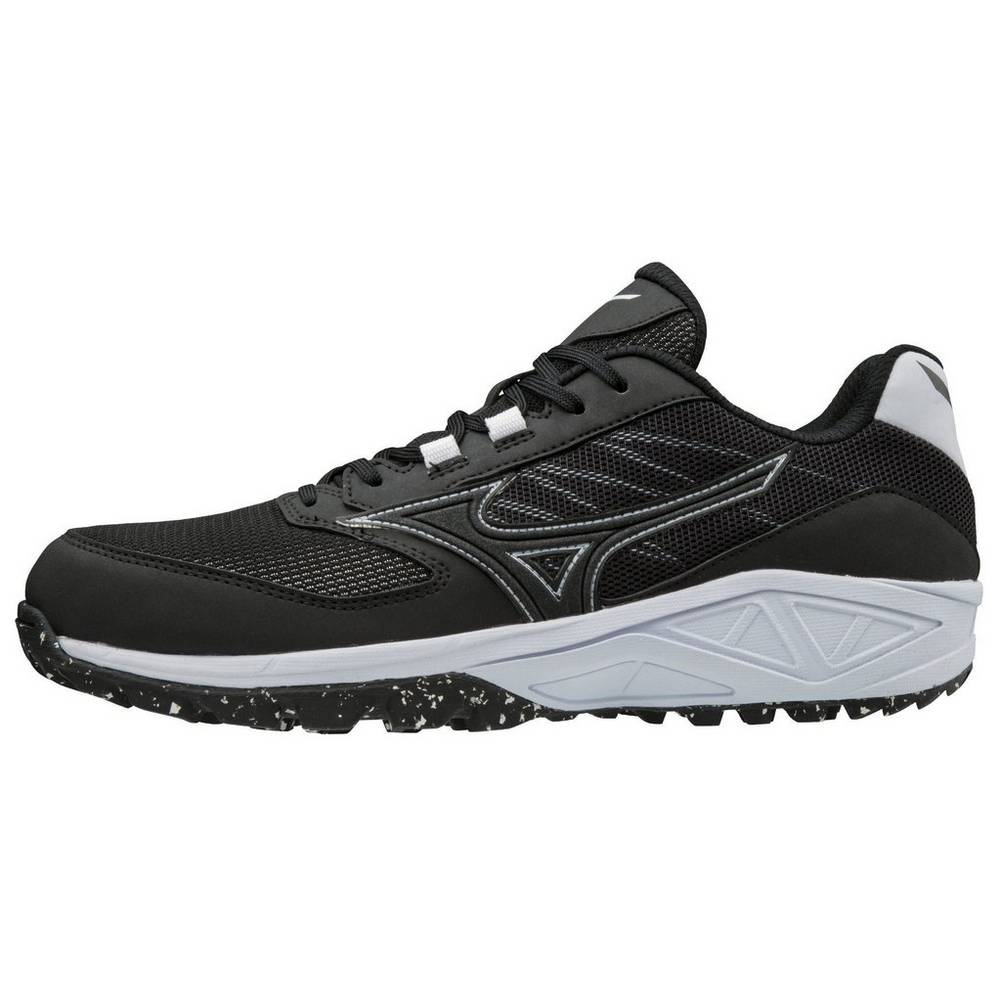 Mizuno Men's Dominant All Surface Low Turf Baseball Shoes Black/White (320565-VEP)